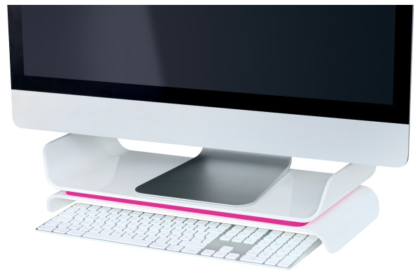 LEITZ Monitorständer WOW 65040023 weiss/pink