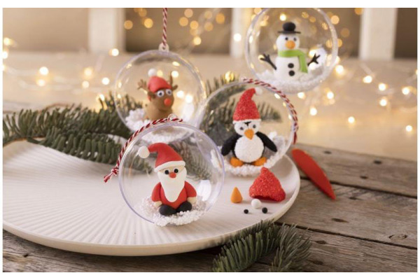 CREATIVCO Bastelset Weihnachtskugeln 1582317 4 assortiert
