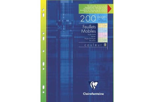 CLAIREFON Ringbucheinlagen A4 175112 5mm, kariert 100 Stück