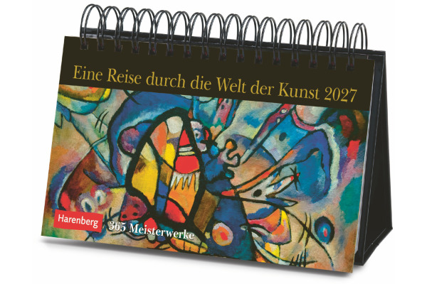 HARENBERG Tischkalender 2027 330980527 Kunst 23x17cm