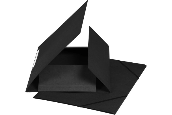 BIELLA Gummibandmappe A4 17840002U schwarz, 590gm2 220 Bl.