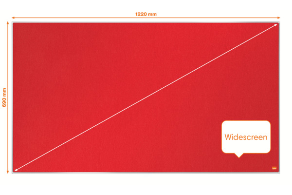 NOBO Filztafel Impression Pro 1915421 rot, 69x122cm