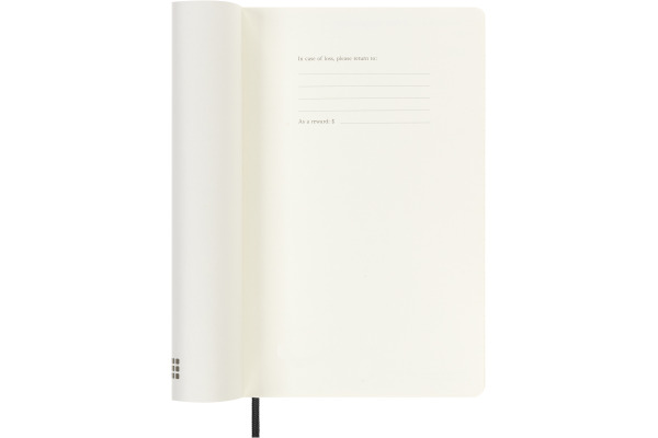 MOLESKINE Wochen-Notizkalender 26/27 DSB18WN3Y 18M liniert SC schwarz 13x21cm