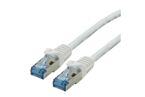 ROLINE Patchkabel, CAT.6a S/FTP 21.15.286 White, halogenfrei, CL 5m