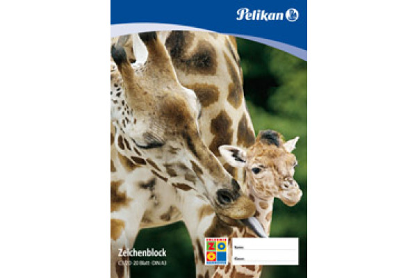 PELIKAN Zeichenblock A3 224840 assoriert, 100gr. 20 Blatt