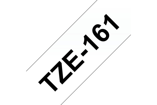 PTOUCH Band, laminiert schwarz/klar TZe-161 PT-3600 36 mm