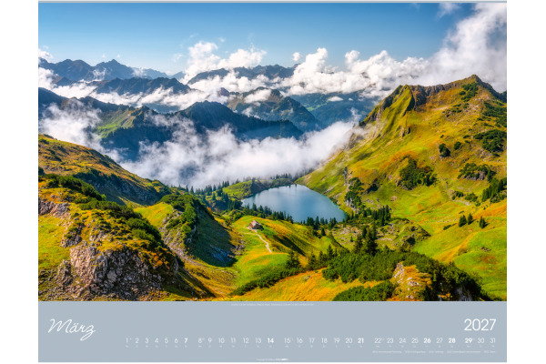 WEINGARTE Bildkalender 2027 331219227 Alpen im Licht DE 55x46cm