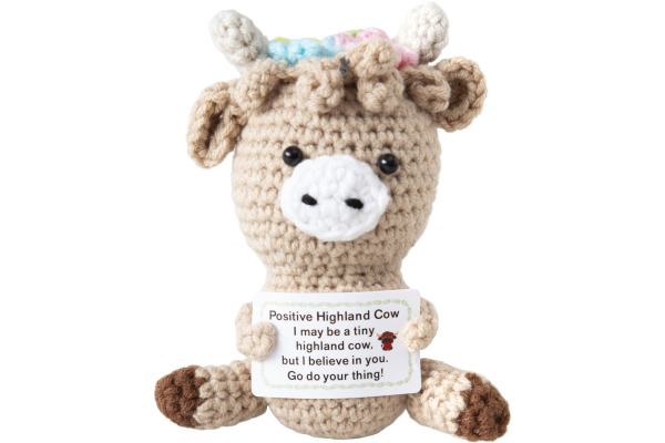 I AM CREA Positive Cow 13cm 1000-1858 hellbraun