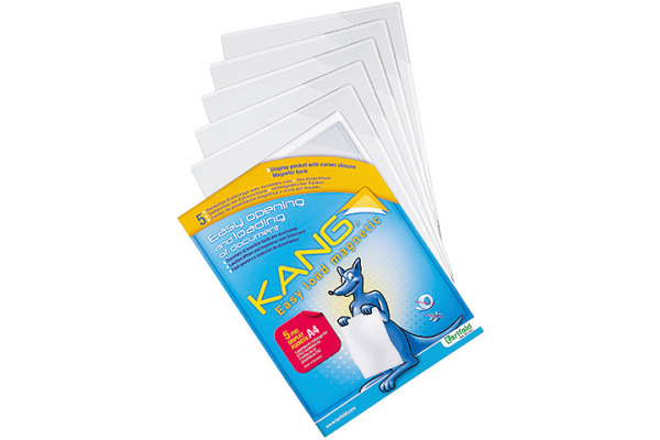 TARIFOLD Sichttasche Easy Click A4 194690 magnetisch weiss 5 Stück