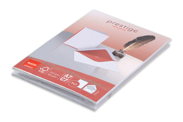 ELCO Couverts/Karten Prestige C7/A7 71714.12 2x7 Stk. rot