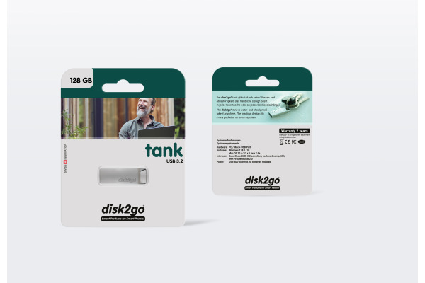 DISK2GO USB-Stick tank 3.0 128GB 30006587 USB 3.0