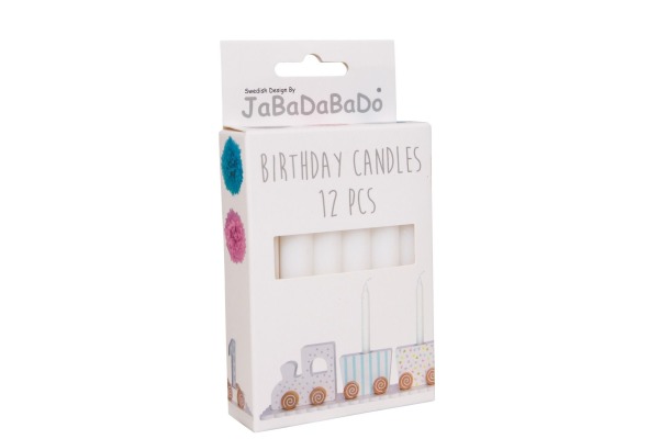 JABADABAD Geburtstags Kerzen R15053 für Geburtstagszug 12Stk.
