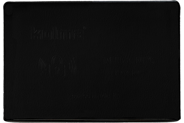 KOLMA Kreditkartenhülle RFID 09.161.06 schwarz 66x95mm