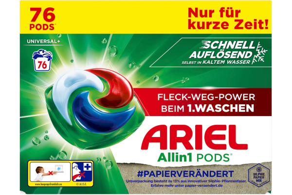 ARIEL Wäsche-Pods Allin1 972414 Universal 82 Pods