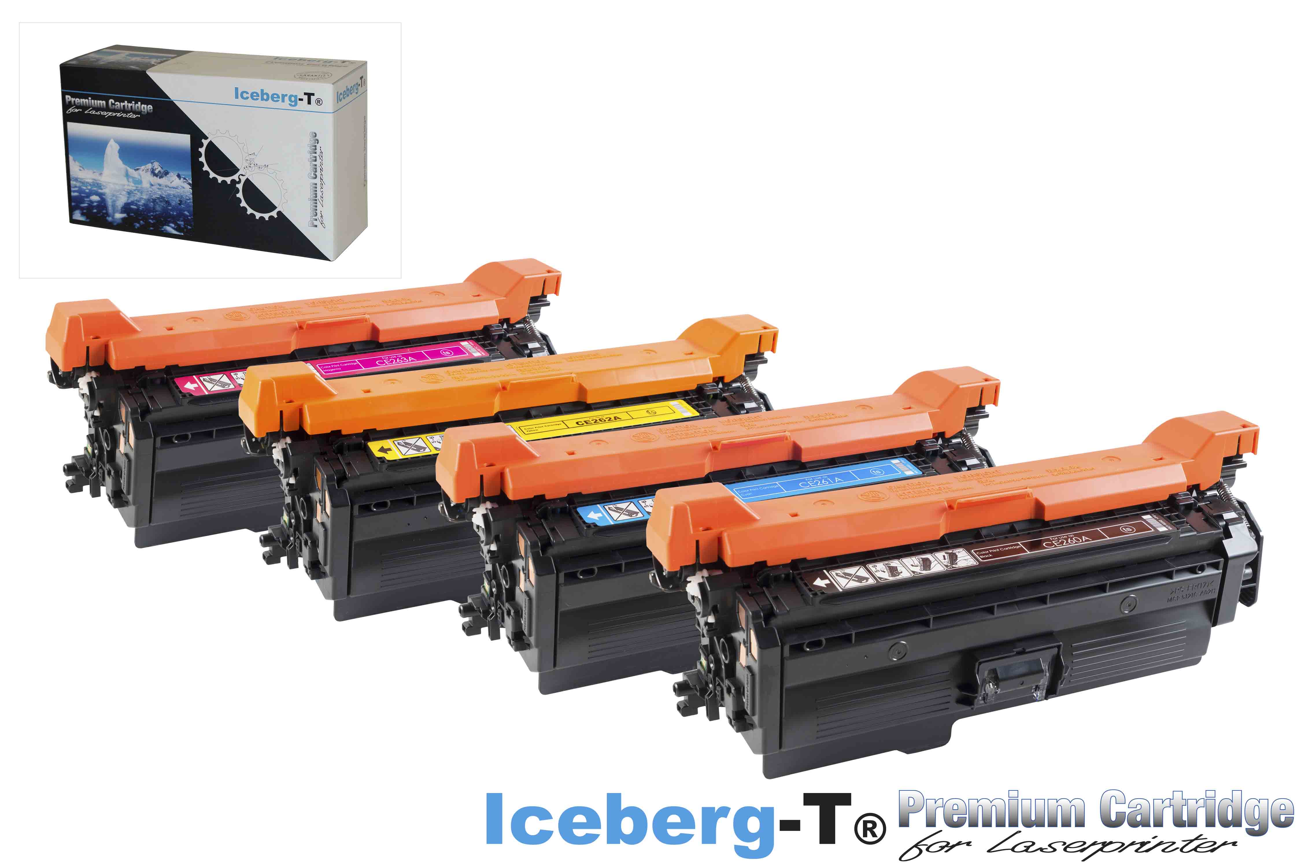Iceberg-T Toner SET CE260A / 647A Set mit allen vier Farben
