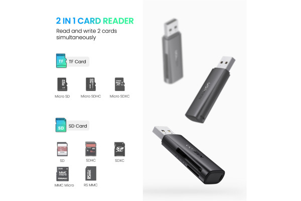 UGREEN Card Reader USB-A 3.0 60722 SD,TF, BB