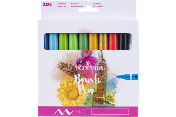 TALENS Ecoline Brush Pen Set 11509024 ass. 20 Stück
