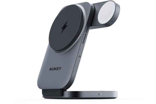 AUKEY MagFusion 3-IN-1 foldable LC-MC312 Wireless Charger 15W, Black