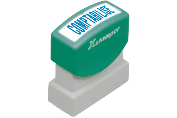 XSTAMPER Stempel Comptabilisé F F129-B blau