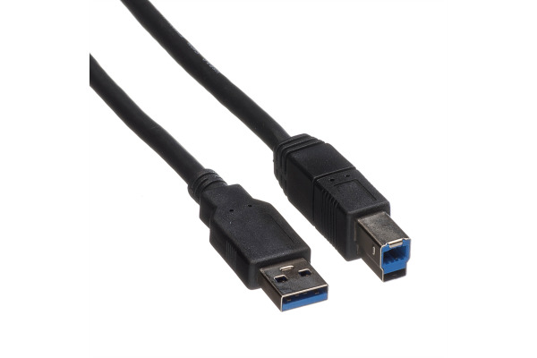 ROLINE USB-A-B, Datenkabel 11.02.887 Black, ST/ST, 3.2 Gen1 3m