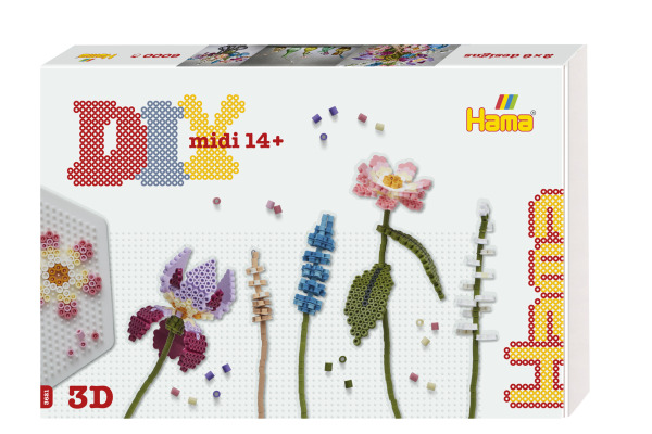 HAMA Bügelperlen Set Midi 3622 Blumenstrauss