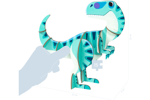 MANDARINE 3D-Puzzle Dinosaur 20x20cm PU029C