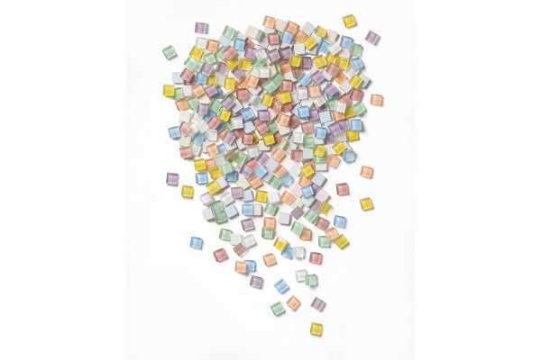 FOLIA Mosaik-Glassteine 10x10mm 5619 Pastel 300 Stück