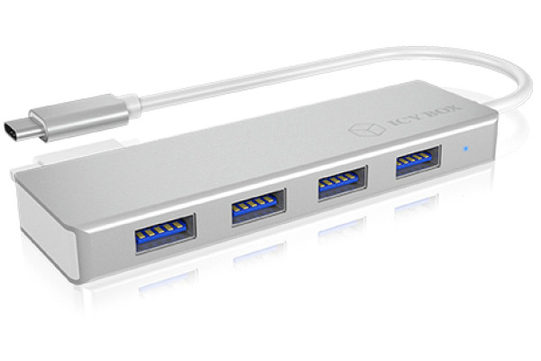 ICY BOX USB 3.0 Type-C Hub silver IB-HUB142 with 4 USB ports