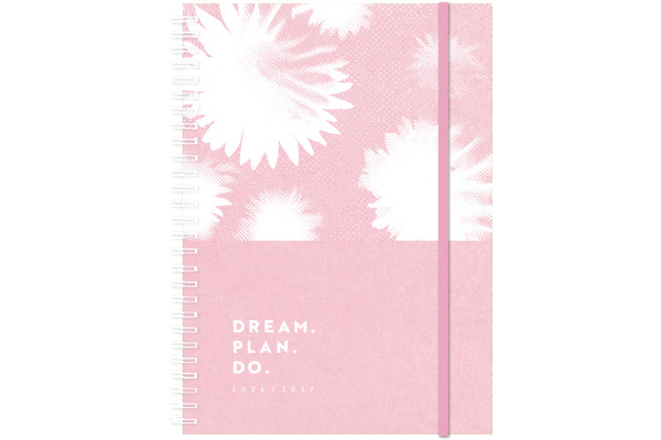 SIMPLEX Schüleragenda Kraftpap. 26/27 500413.27 1W/2S 17M Pink ML 12x16.5cm