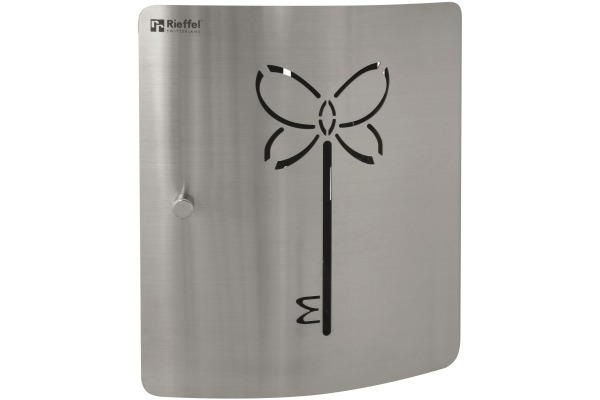 RIEFFEL Schlüsselkasten A13358 silber 10 Schlüssel