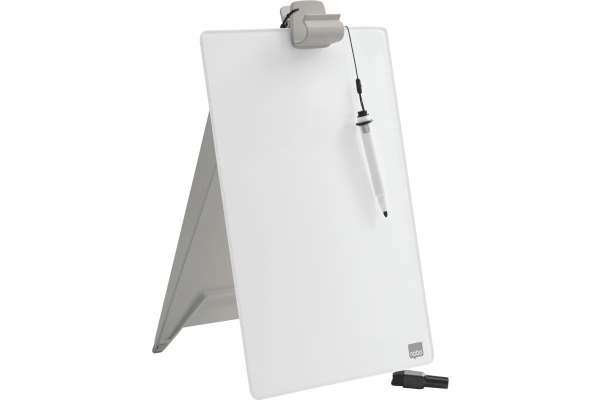 NOBO Diamond Glass Memoboard A4 1905173 weiss