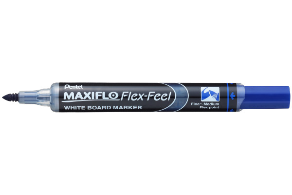PENTEL Whiteboard Marker Maxiflo MWL5SBF-4 FlexFeel, 4 Stück
