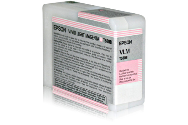 EPSON Tintenpatrone vivid li.magenta T580B00 Stylus Pro 3880 80ml