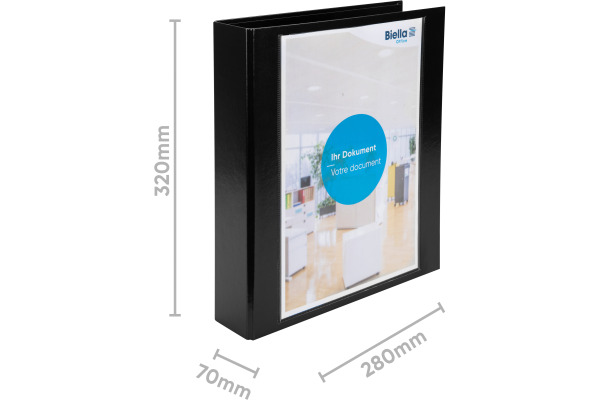 BIELLA Ringbuch Creative XL#2 7cm 44344502U 4 Ringe schwarz A4+