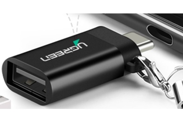 UGREEN Adapter Type C to USB 50283 3.0 A,Lanyard ,Gray