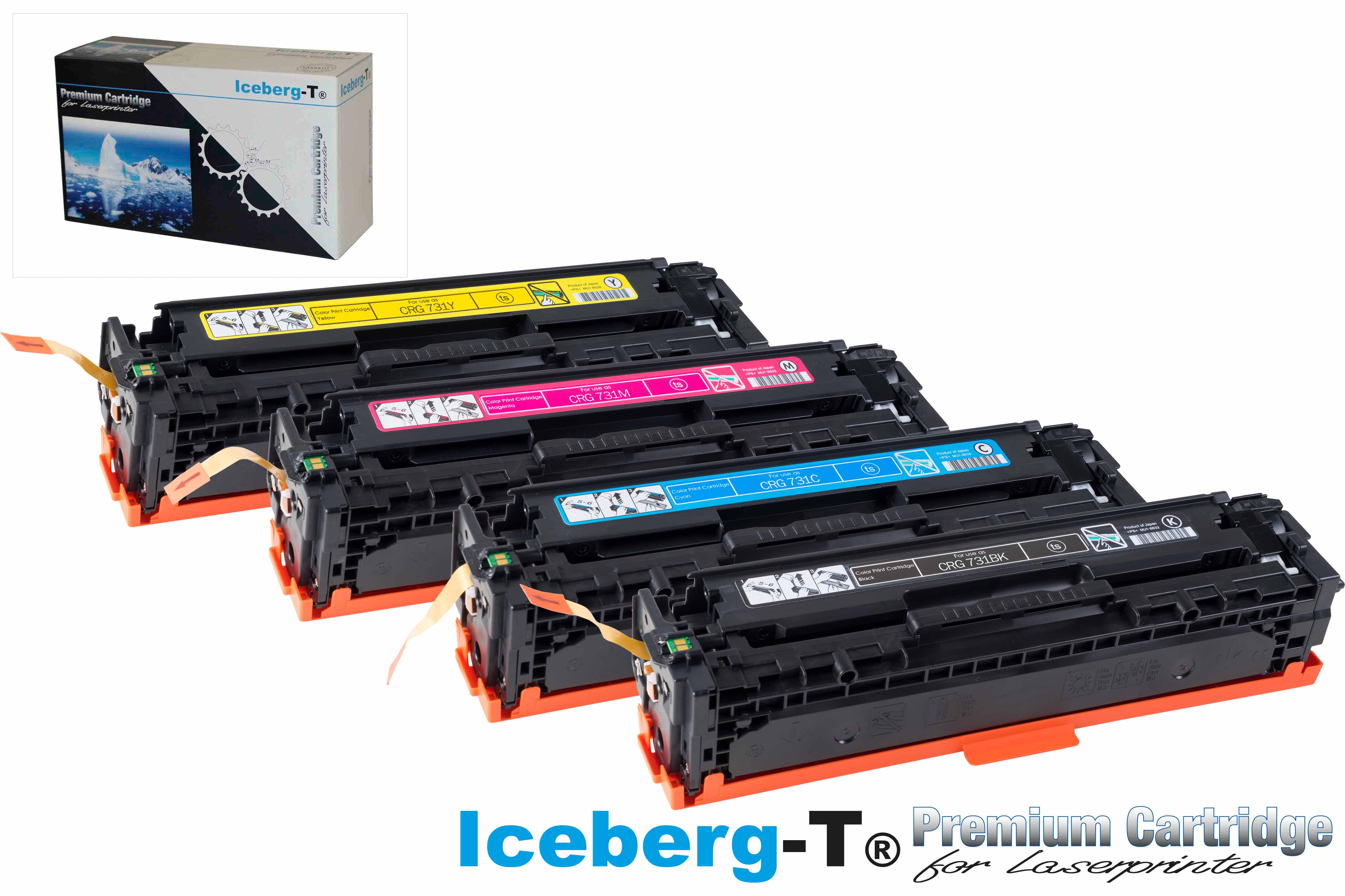 Iceberg-T Toner SET CRG 731H Set mit allen vier Farben