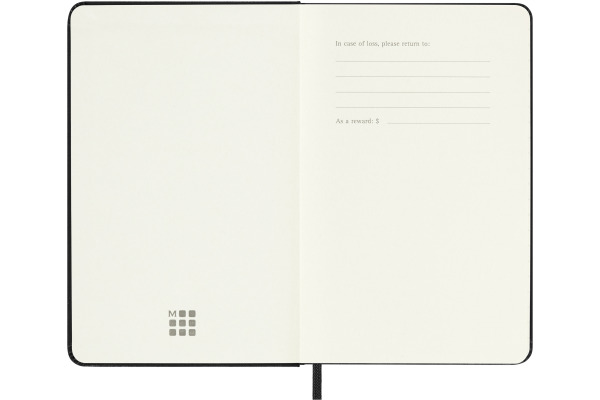 MOLESKINE Wochen-Notizkalender 26/27 DHB18WN2Y 18M liniert HC schwarz 9x14cm