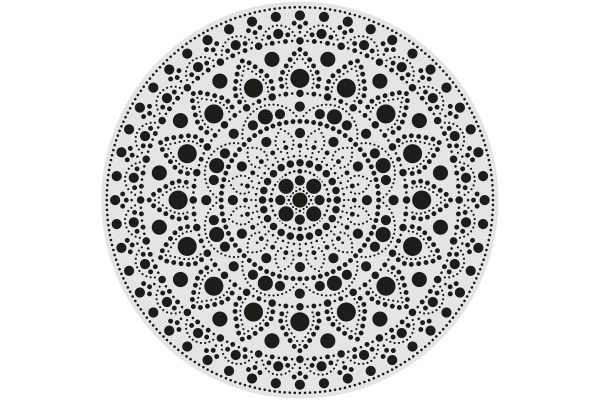 ALADINE Dot painting Punktmalerei 85507 Form & Schablone 30cm