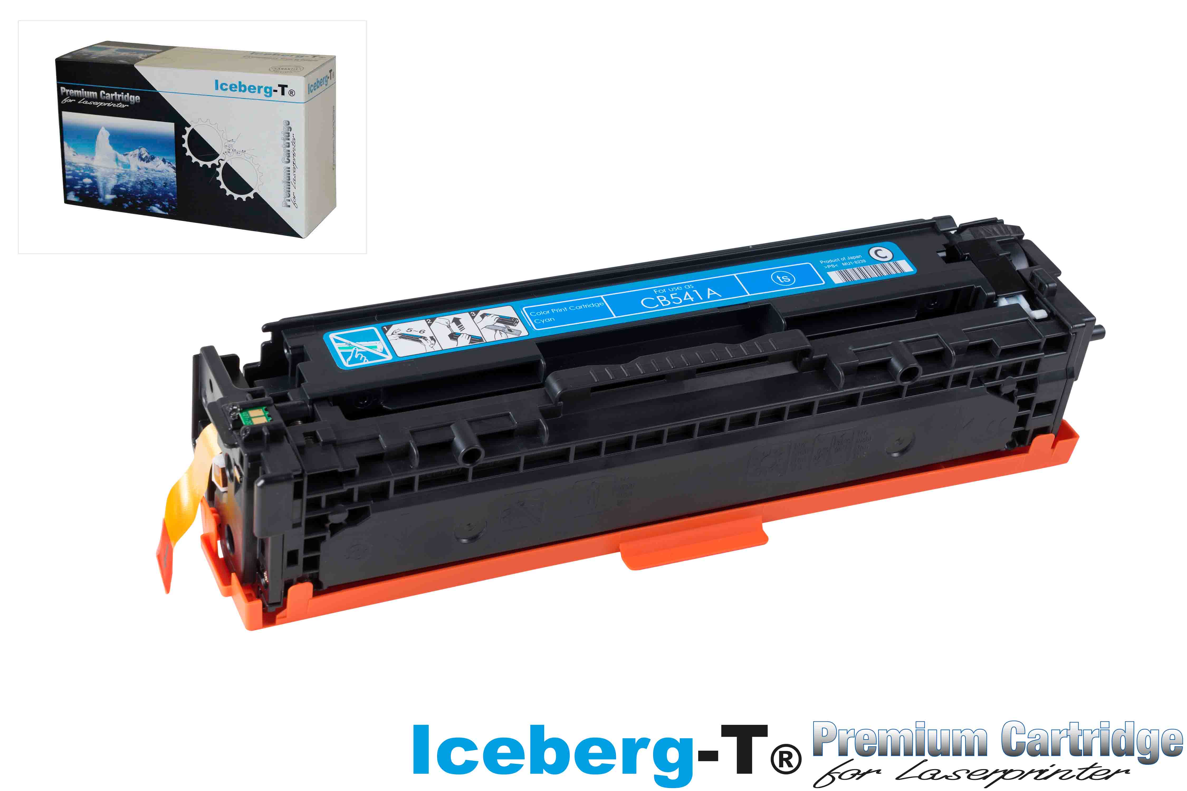 Iceberg-T Toner CB541A 1'400 Seiten, cyan
