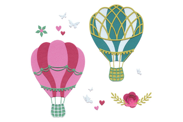 SIZZIX Stanzformen 666834 Floating Fancy 15 Stück