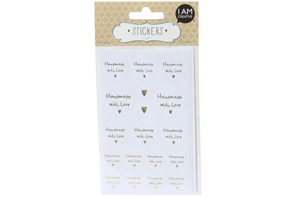 I AM CREA Sticker, 6 Blätter 4087.481 Handmade with Love