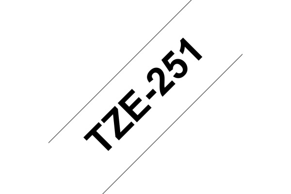 PTOUCH Band, laminiert schwarz/weiss TZe-251 PT-2450DX 24 mm