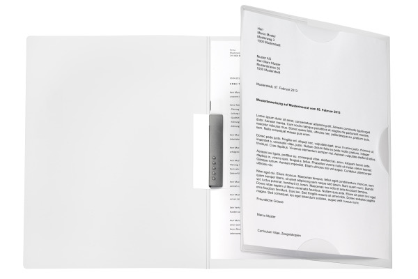 KOLMA Bewerbungsmappe Tender A4 10.015.00 transparent 3-teilig