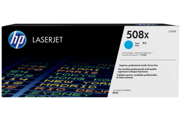 HP Toner-Modul 508X cyan CF361X CLJ Enterprise M552 9500 S.