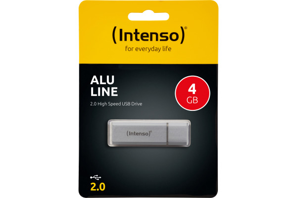 INTENSO USB-Stick Alu Line 4GB 3521452 USB 2.0 silver