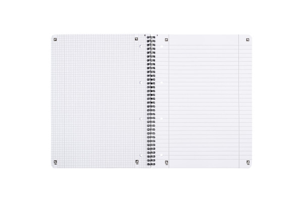 OXFORD Spiralheft Touch A4+ 400207175 rosa/gelb kariert/liniert