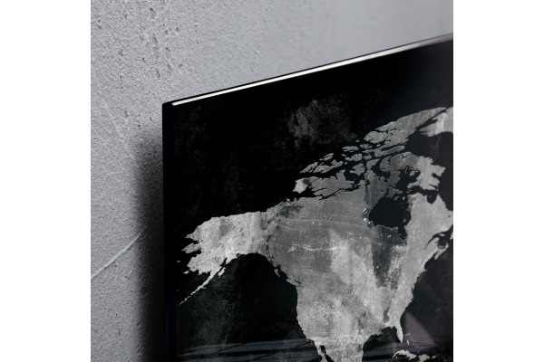 SIGEL Glas-Magnetboard GL246 Weltkarte 1300x550x15mm