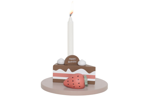 JABADABAD Geburtstagsdekoration 15x15cm T298 Kuchenstück
