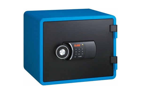 RIEFFEL Feuerschutztresor VT-FS A19083 blau, mit Elektronikschloss