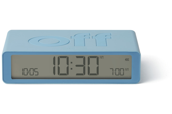 LEXON Wecker Flip Classic LR157LB1 hellblau, USB-C